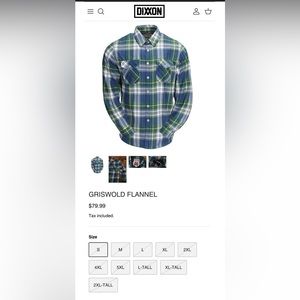 DIXXON Flannel - Griswold, Women’s M, NWT